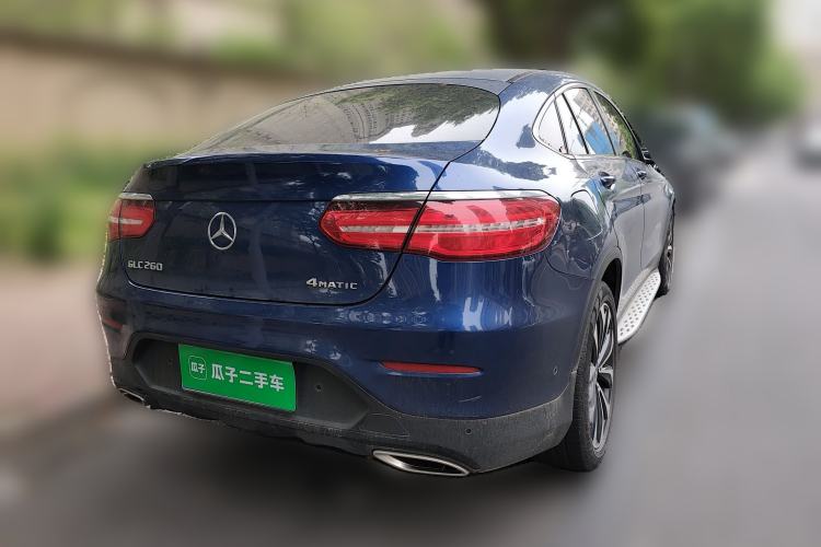 Used Mercedes-Benz GLC Coupe 2017 GLC 260 4MATIC Coupe SUV Rear Right 45 Deg