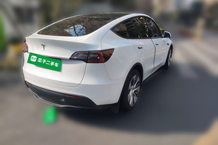 Used Tesla Model Y 2021 Standard Range Rear-Wheel Drive Version Rear Right 45 Deg