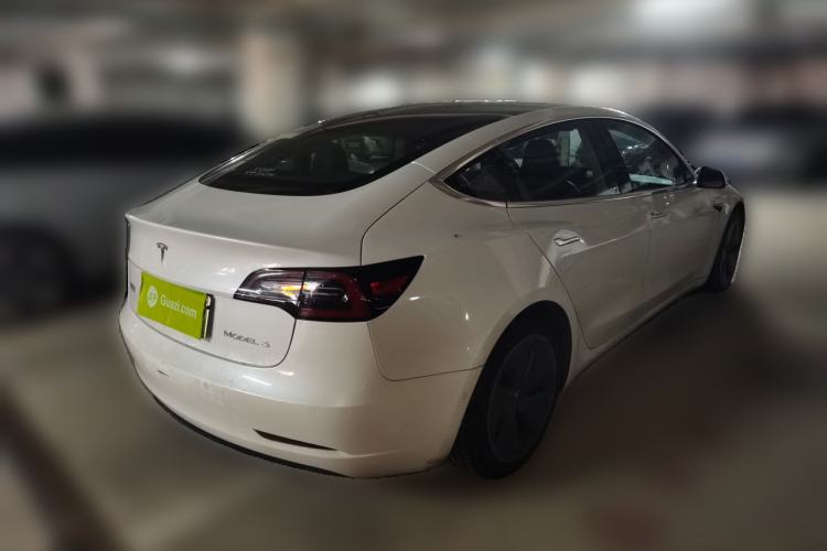 Used Tesla Model 3 2020 Long-Range Rear-Wheel-Drive Version Rear Right 45 Deg