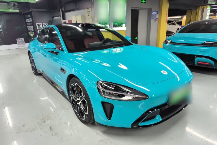 Used Xiaomi Auto SU7 2024 Four-Wheel Drive Ultra-Long Range Advanced Intelligent Driving Max Edition Front Right 45 Deg