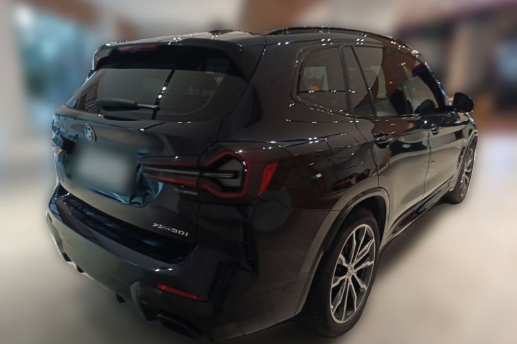 Used BMW X3 2022 xDrive30i Luxury Model M Night Sky Package Rear Right 45 Deg