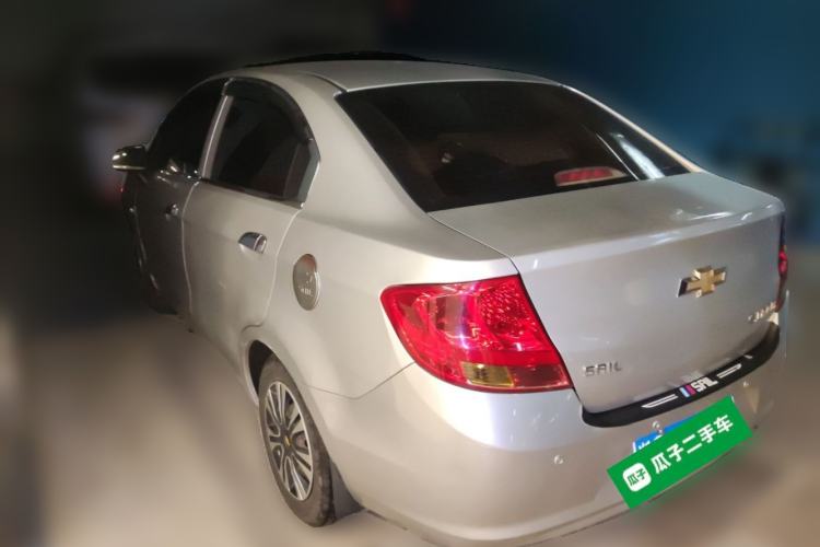 Used Chevrolet Sail 2010 Sedan 1.4L Manual Ideal Edition Rear Left 45 Deg