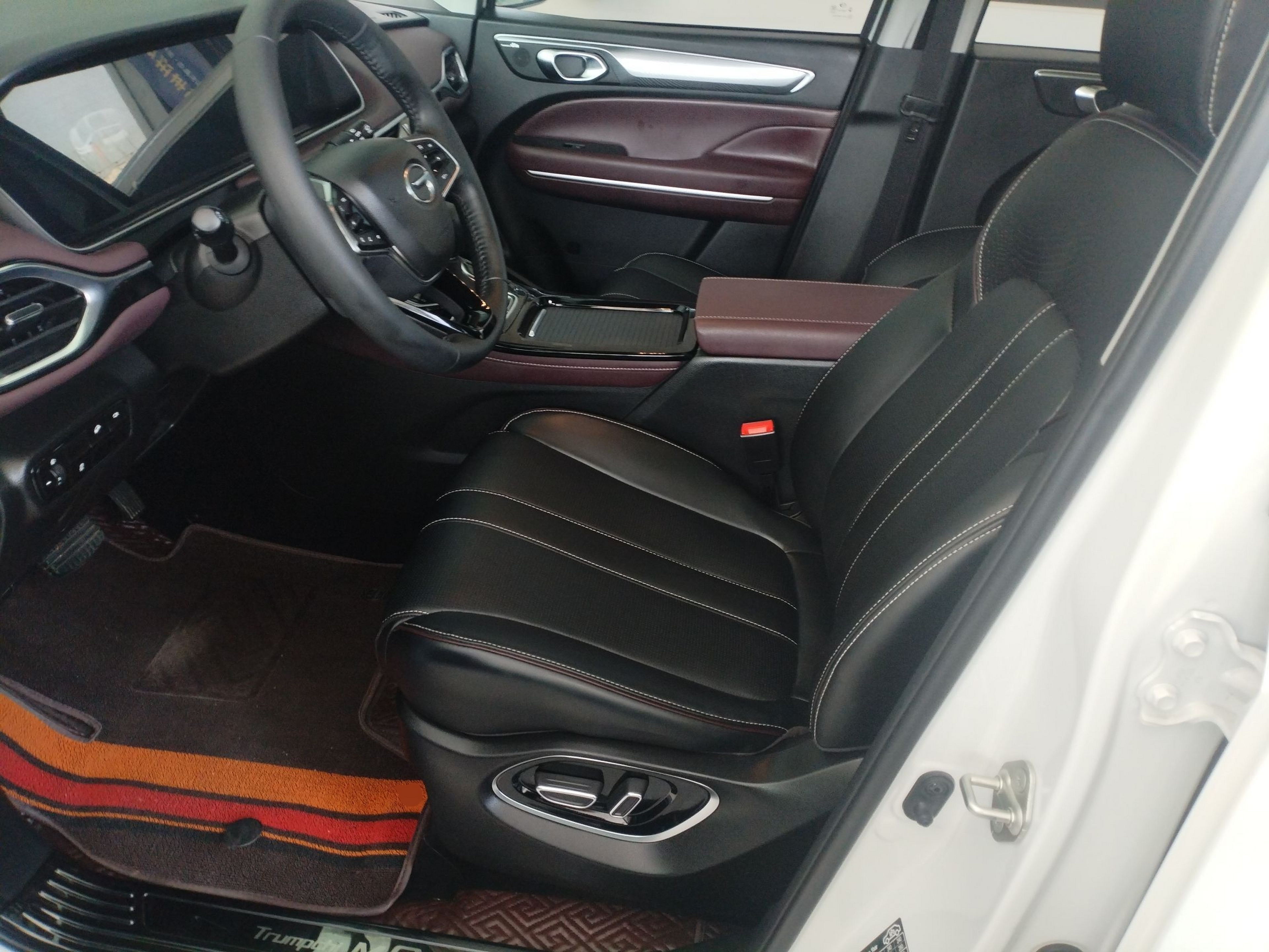 Переднее сиденье в автомобиле