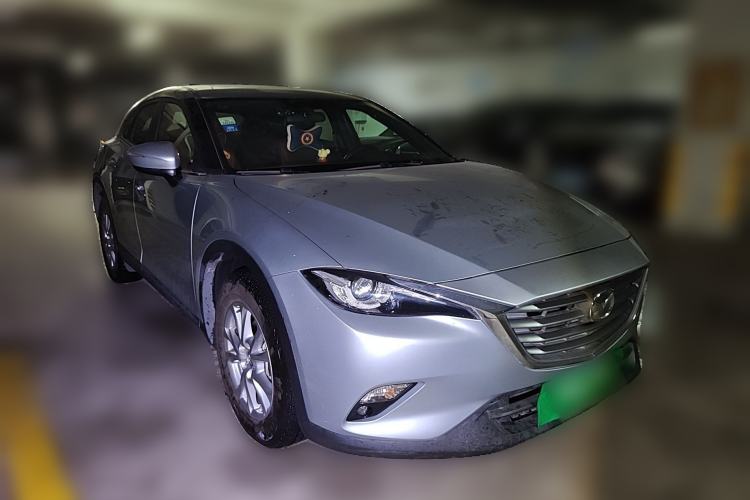 Used Mazda CX-4 2018 2.0L Automatic Two-Wheel Drive Blue Sky Luxury Edition Front Right 45 Deg