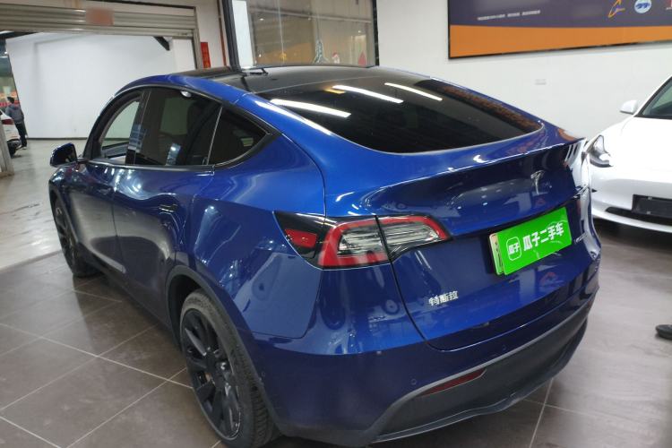 Used Tesla Model Y 2021 Long-Range All-Wheel-Drive Version Rear Left 45 Deg
