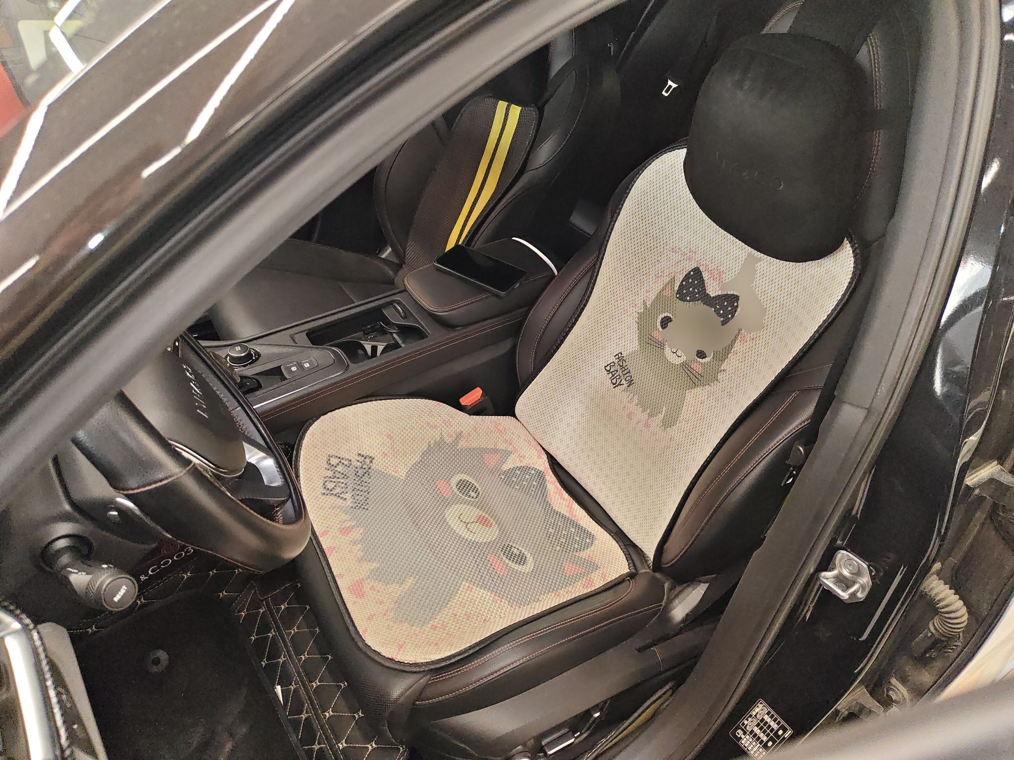 Переднее сиденье в автомобиле