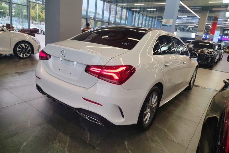 Used Mercedes-Benz A-Class 2022 Restyled A 200 L Sport Sedan Dynamic Version Rear Right 45 Deg