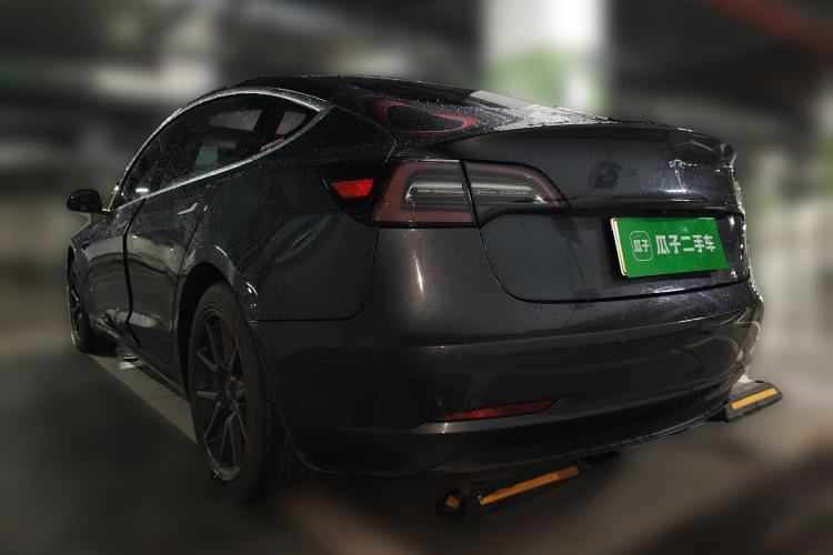 Used Tesla Model 3 2019 Long-Range Rear-Wheel-Drive Version Rear Left 45 Deg