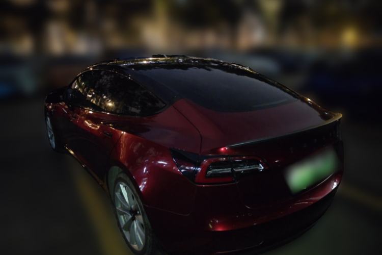 Used Tesla Model 3 2020 Refreshed Version Long-Range Rear-Wheel Drive Rear Left 45 Deg