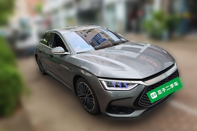 Used BYD Han 2023 DM-i Champion Edition 121KM Prestige Model Front Right 45 Deg