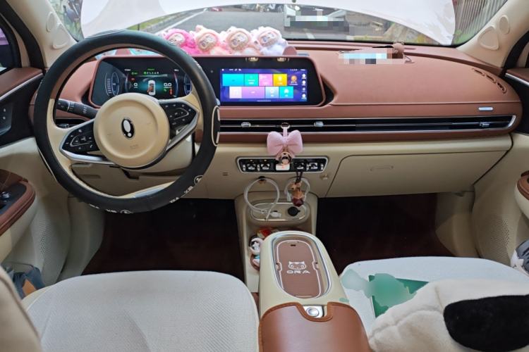 Used ORA Good Cat 2023 401 km Standard Range Luxury Version Lithium Iron Phosphate Center Console