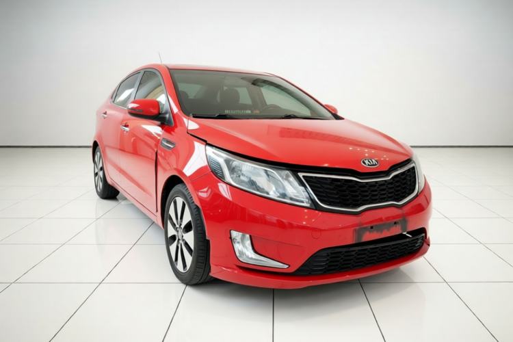 Used Kia K2 2012 Sedan 1.6L Automatic Transmission Premium Commemorative Edition Front Right 45 Deg