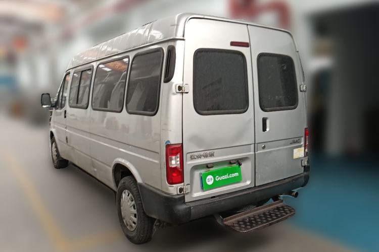 Used JMC Transit 2019 2.8T Commercial Version Long Wheelbase Mid-Roof 6-Seater Rear Single Tire China VI Emission Standard – JX493