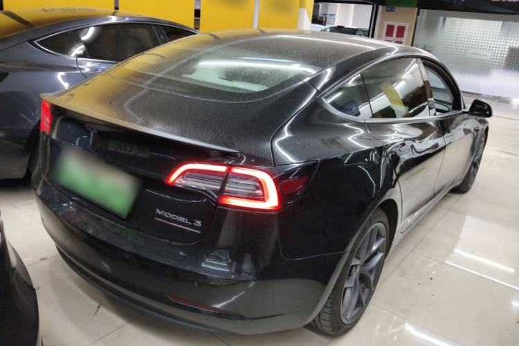 Used Tesla Model 3 2021 Performance High-Performance All-Wheel-Drive Version 3D6 Rear Right 45 Deg