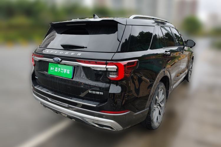 Used Ford Explorer 2023 EcoBoost 285 Four-Wheel Drive Titanium Edition 6 Seats Rear Right 45 Deg