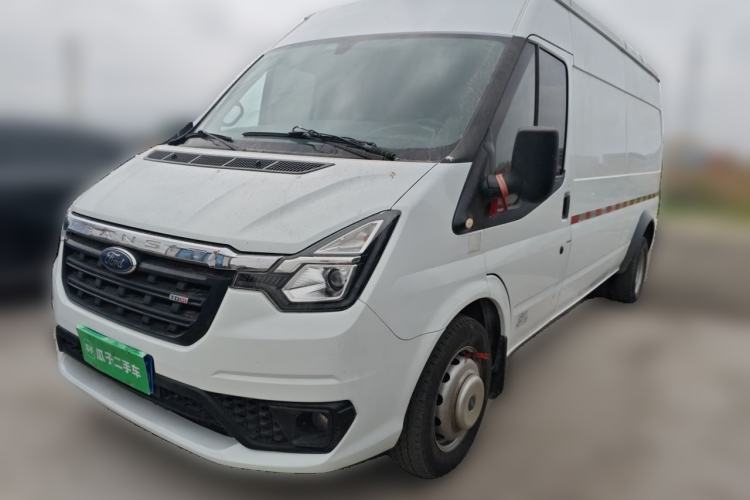 Used Ford Transit Custom 2021 2.2T Manual Van Pro 5.9-meter Long Wheelbase Rear Dual Tires 3-Seater Mid-Roof China VI Standard