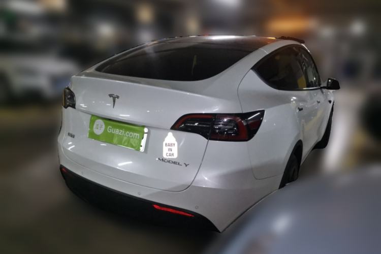 Used Tesla Model Y 2021 Standard Range Rear-Wheel Drive Version Rear Right 45 Deg