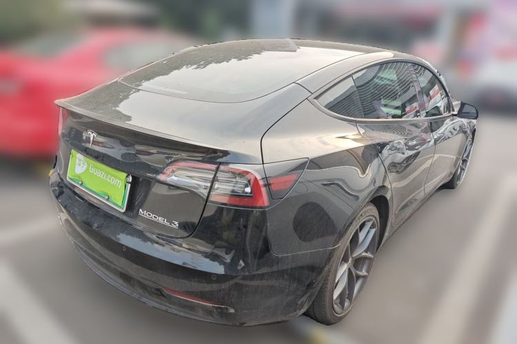 Used Tesla Model 3 2021 Performance High-Performance All-Wheel-Drive Version Rear Right 45 Deg