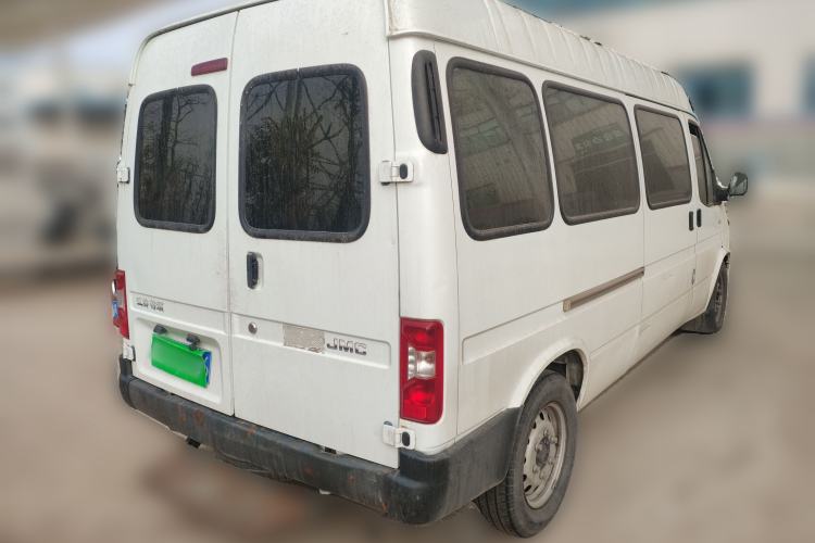Used JMC Transit 2019 2.8T Commercial Version Long Wheelbase Mid-Roof 6-Seater Rear Single Tire China VI Emission Standard – JX493 Rear Right 45 Deg