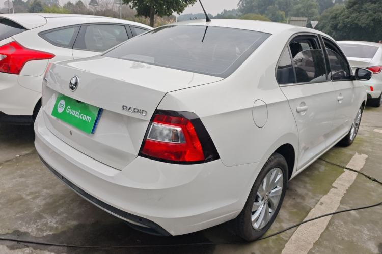 Used Skoda Rapid 2018 1.4L Manual Comfort Edition Rear Right 45 Deg