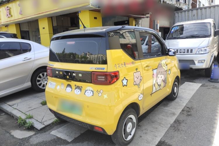 Used Wuling Hongguang MINIEV 2022 Macaron Premium Model – Lithium Iron Phosphate Rear Right 45 Deg