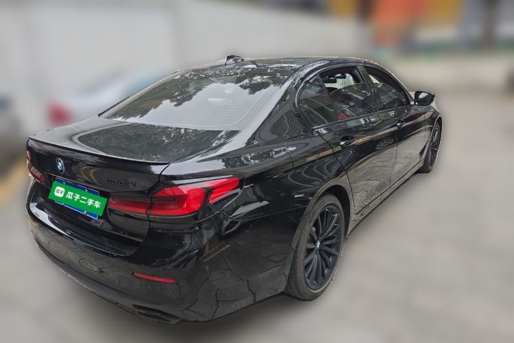 Used BMW 5 Series 2021 530Li Luxury Edition Premium Package Rear Right 45 Deg