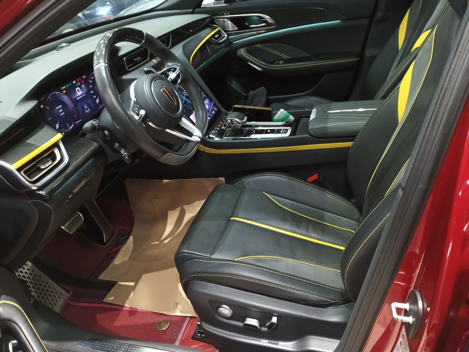 Переднее сиденье в автомобиле