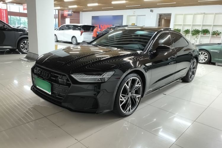 Used Audi A7L 2024 45 TFSI quattro S-line Black Warrior Edition Guazi used car, China used car export, Used car for sale, Used cars, Cheapest cars for sale