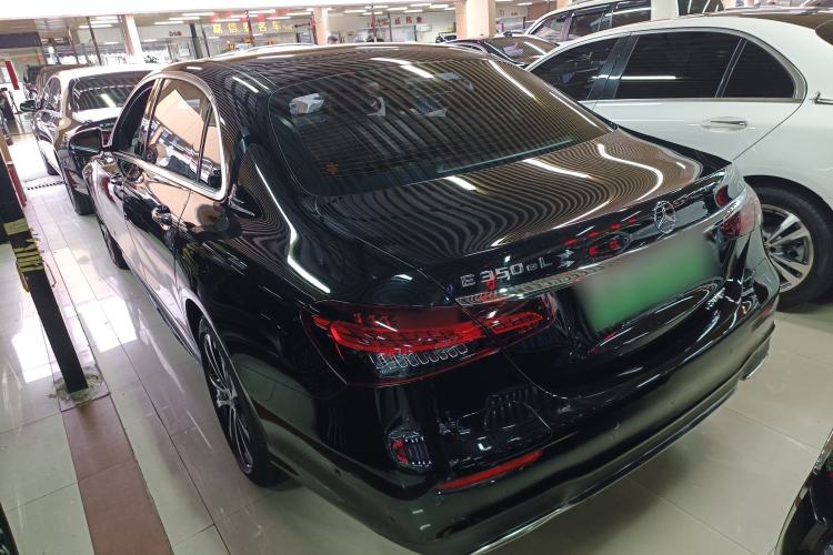 Used Mercedes-Benz E-Class New Energy 2022 Restyled E 350 e L Plug-in Hybrid Sports Sedan Rear Left 45 Deg