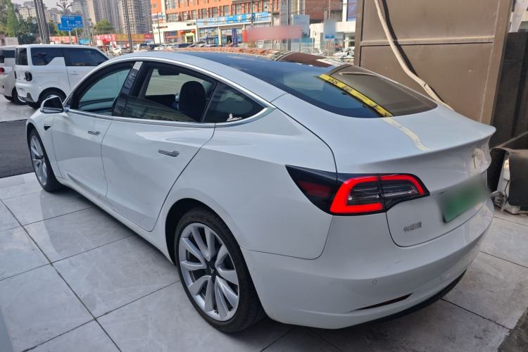 Used Tesla Model 3 2021 Revised Performance Version with All-Wheel Drive 3D1 Rear Left 45 Deg