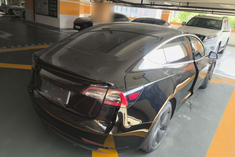 Used Tesla Model 3 2020 Long-Range Rear-Wheel-Drive Version Rear Right 45 Deg