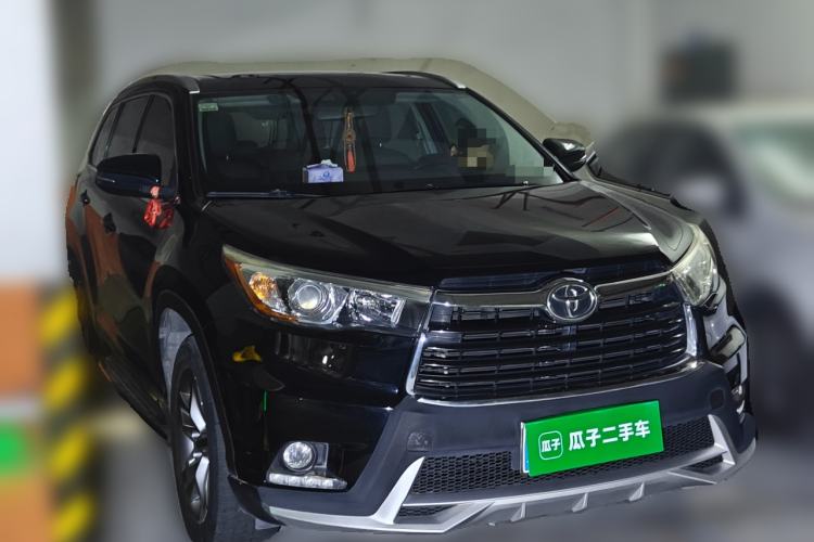 Used Toyota Highlander 2015 2.0T Four-Wheel Drive Luxury Edition 7-Seater Front Right 45 Deg