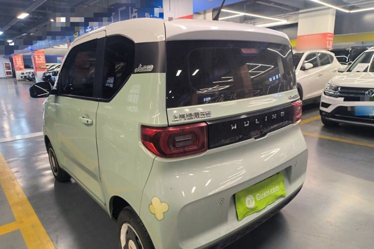Used Wuling Hongguang MINIEV 2021 Macaron Fashion Model Lithium Iron Phosphate Rear Left 45 Deg