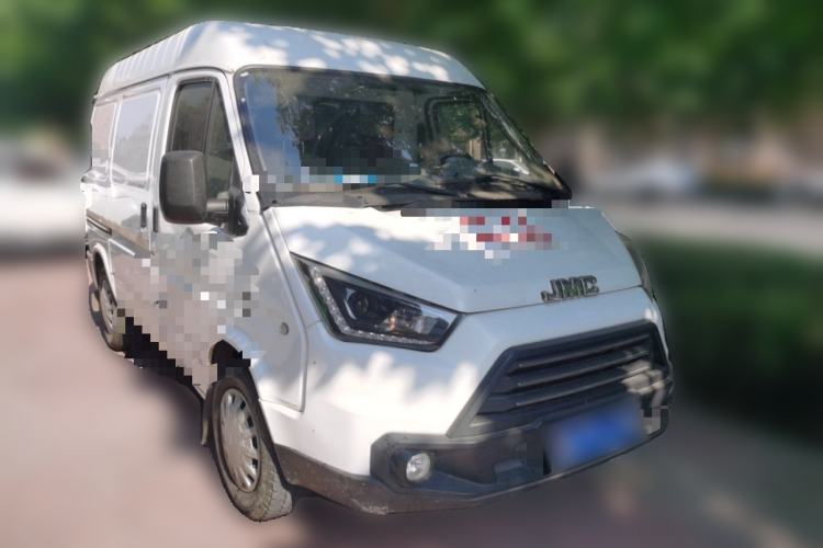 Used JMC Transit 2017 2.8T Commercial Version Short Wheelbase Mid-Roof 3-Seater JX493 Front Right 45 Deg