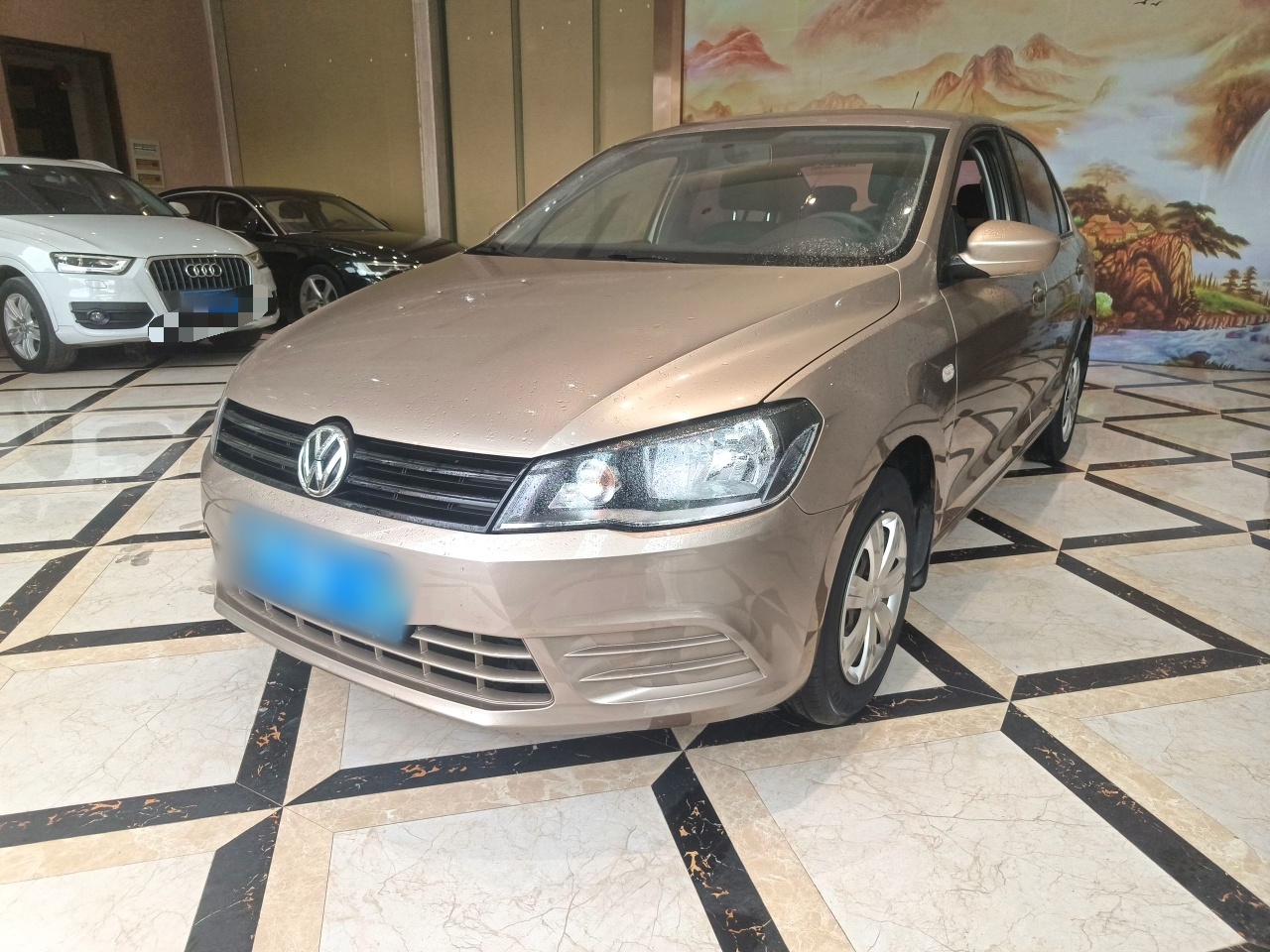 Под передней частью автомобиля