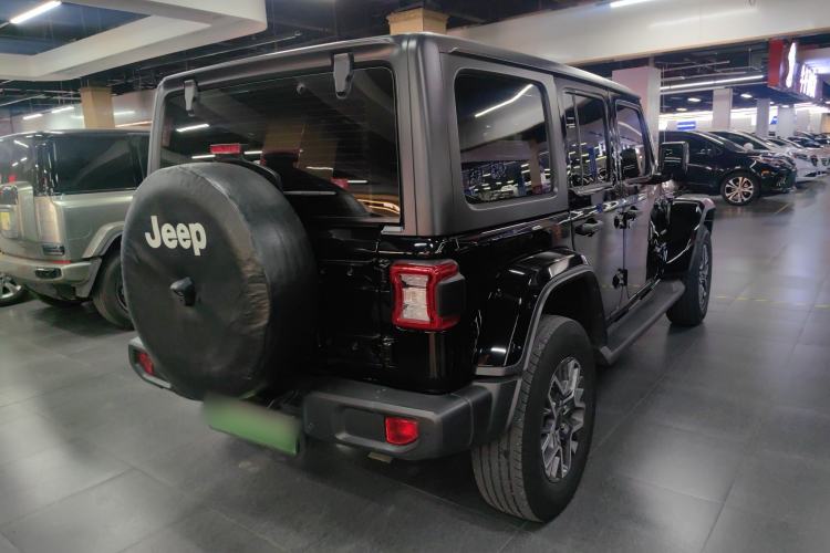 Used Jeep Wrangler New Energy 2021 Four-Door 2.0T 4xe Sahara Rear Right 45 Deg