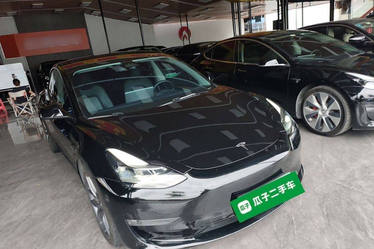 Used Tesla Model 3 2021 Performance High-Performance All-Wheel-Drive Version Front Right 45 Deg