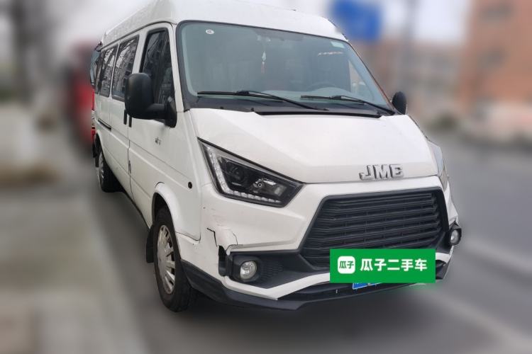 Used JMC Transit 2019 2.8T Commercial Version Long Wheelbase Mid-Roof 6-Seater Rear Single Tire China VI Emission Standard – JX493