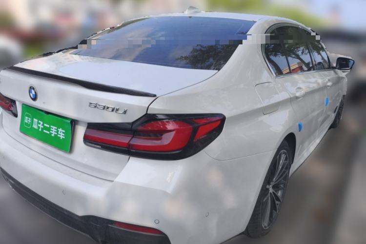 Used BMW 5 Series 2021 530Li Leading Model M Sport Package Rear Right 45 Deg