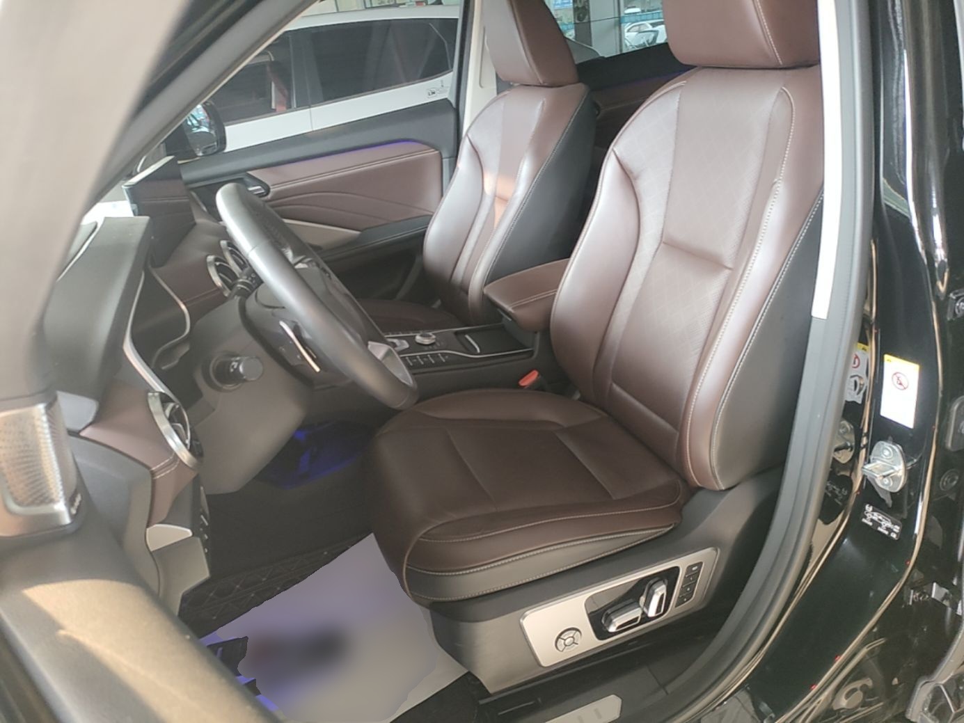 Vordere Reihe im Auto