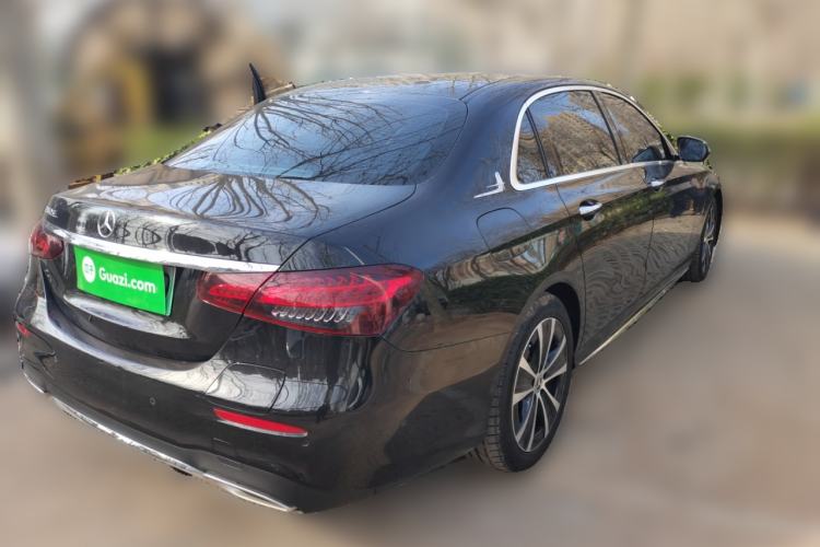 Used Mercedes-Benz E-Class New Energy 2023 E 350 e L Plug-in Hybrid Sports Sedan Rear Right 45 Deg