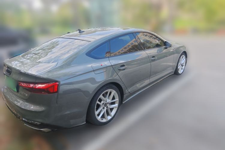 Used Audi A5 2023 Sportback 40 TFSI Fashionable and Dynamic Model Rear Right 45 Deg