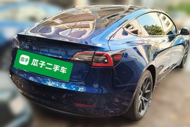 Used Tesla Model 3 2019 Standard Range Rear-Drive Upgraded Version Rear Right 45 Deg