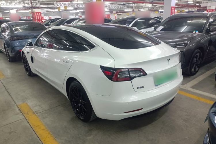 Used Tesla Model 3 2019 Standard Range Rear-Drive Upgraded Version Rear Left 45 Deg