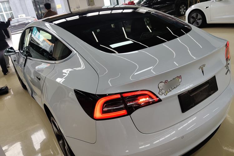 Used Tesla Model 3 2019 Standard Range Rear-Wheel Drive Upgraded Version (52 kWh) Rear Left 45 Deg