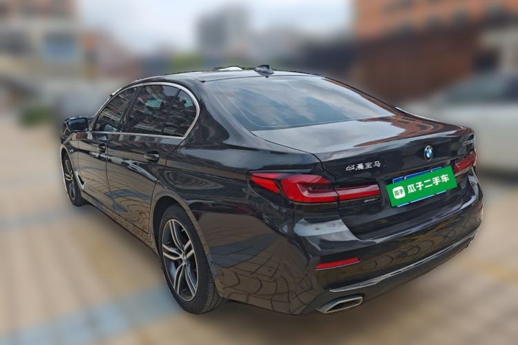 Used BMW 5 Series 2021 530Li Leading Luxury Package Rear Left 45 Deg