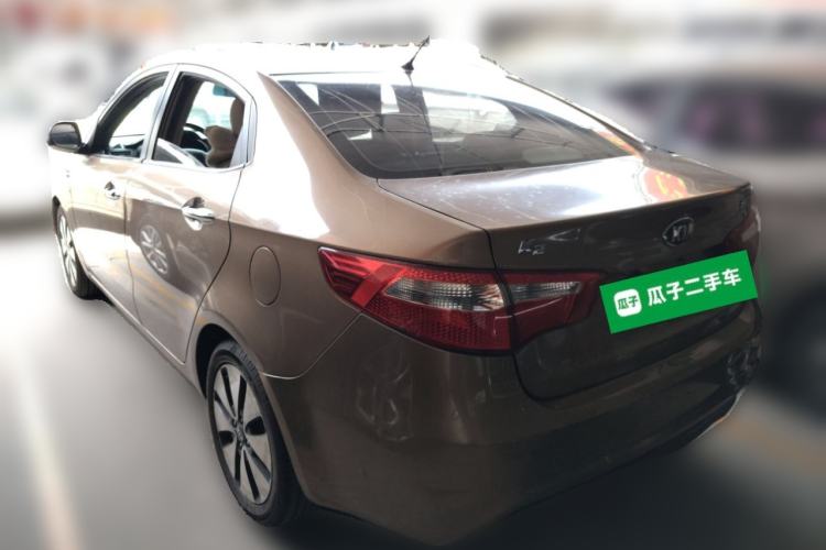 Used Kia K2 2012 Sedan 1.6L Automatic Transmission Premium Commemorative Edition Rear Left 45 Deg