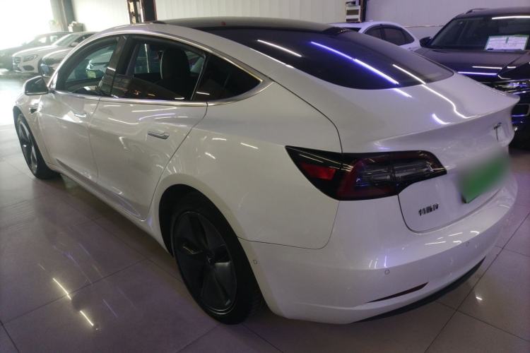 Used Tesla Model 3 2019 Standard Range Rear-Drive Upgraded Version Rear Left 45 Deg