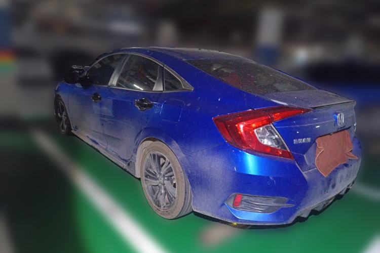 Used Honda Civic 2019 220TURBO CVT Dynamic Edition China VI Emission Standard Rear Left 45 Deg