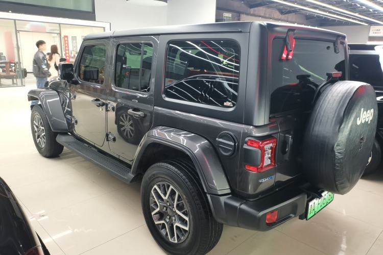 Used Jeep Wrangler New Energy 2021 Four-Door 2.0T 4xe Sahara Rear Left 45 Deg